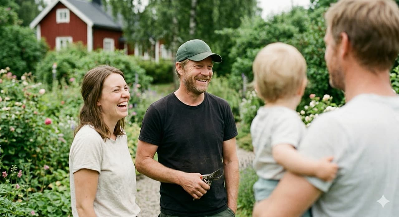 Par som öppnar dörren för hantverkare